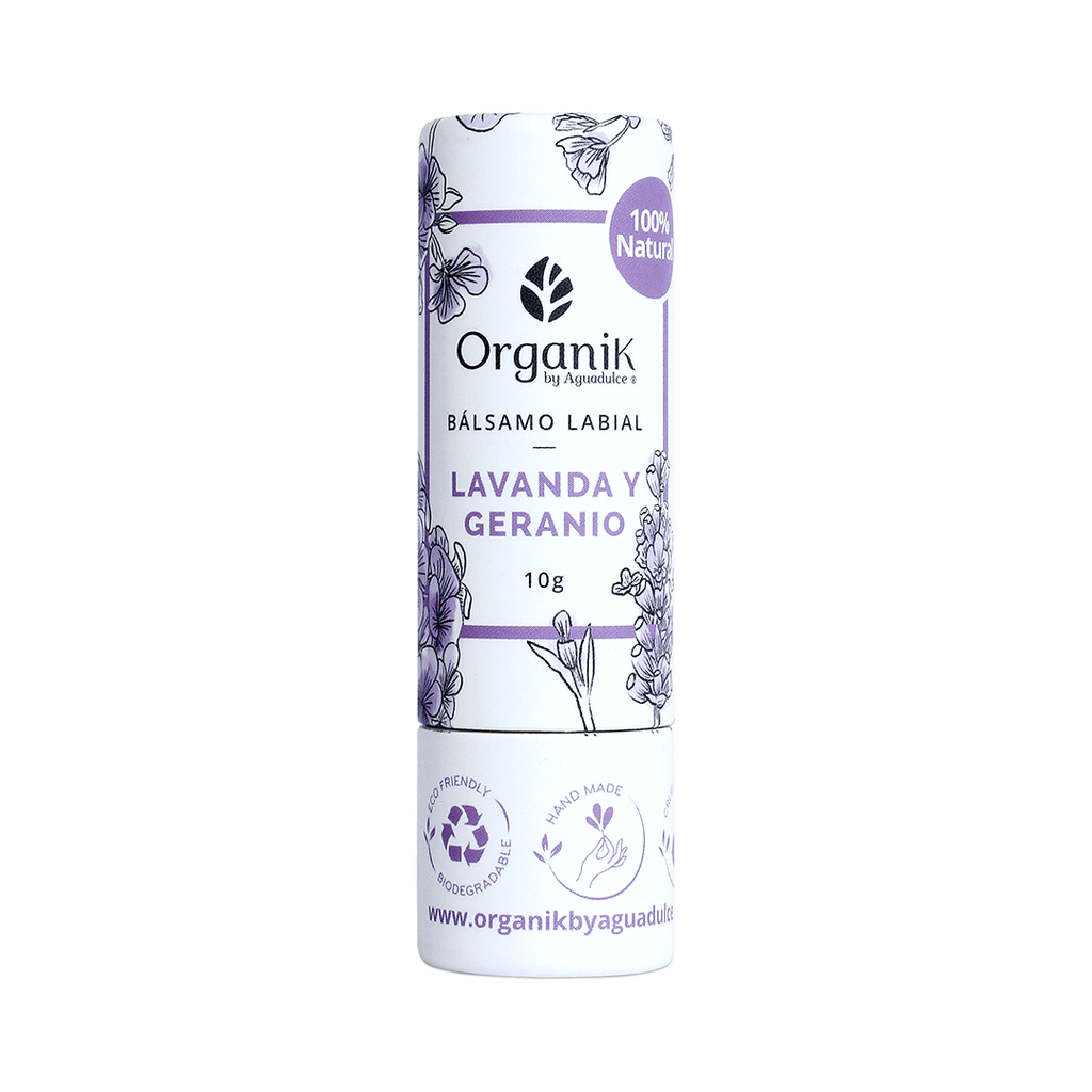 Bálsamo labial natural 10g Lavanda y Geranio