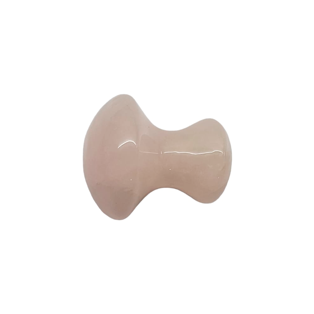 Hongo en cuarzo rosa (gua sha facial)