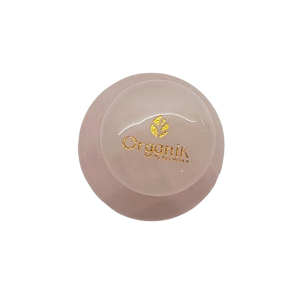 Hongo en cuarzo rosa (gua sha facial)