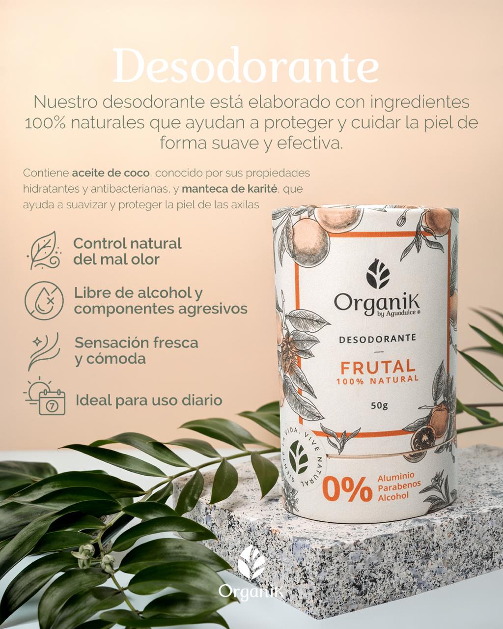 Desodorante natural x50g Frutal